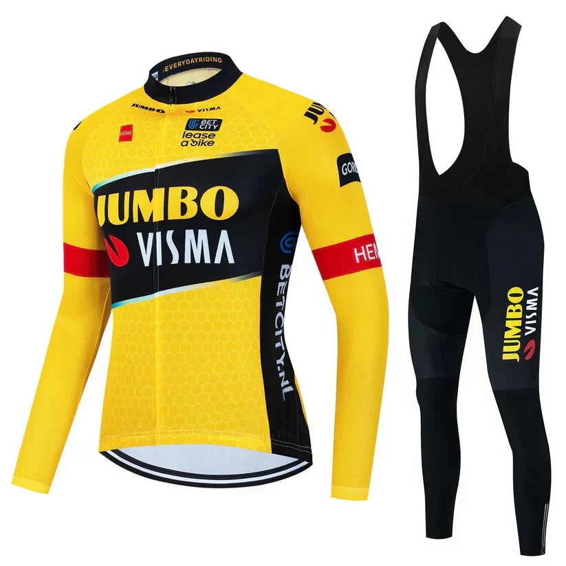 Jumbo Visma - Long-sleeved professional cycling clothing set