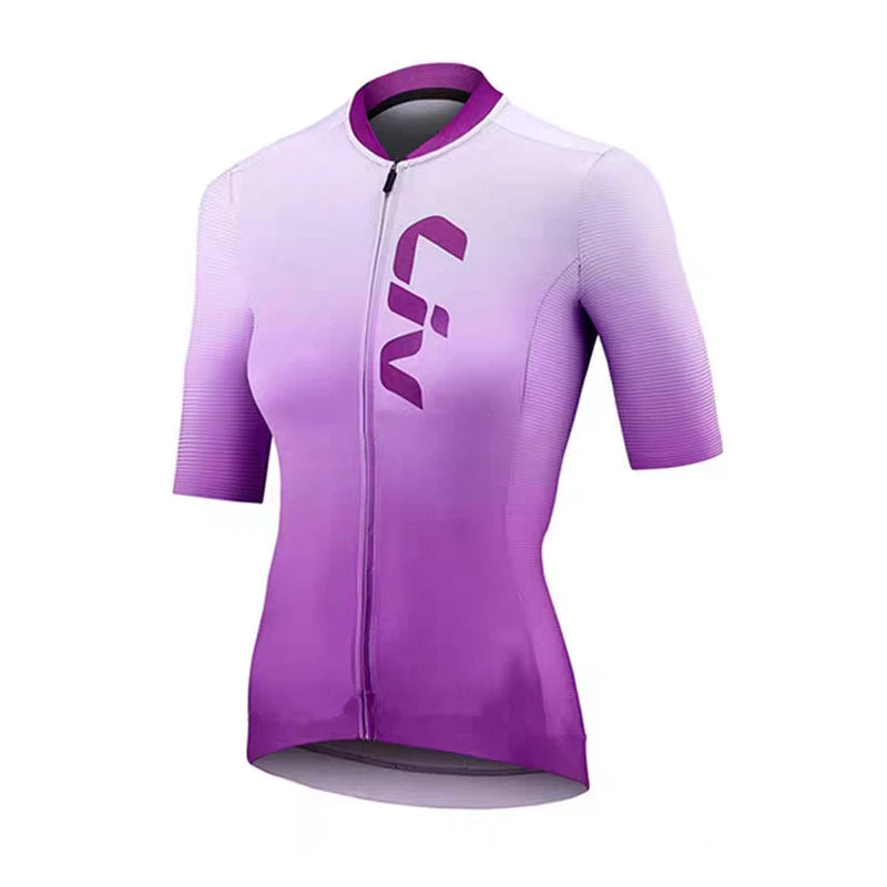 LIV Women’s Summer Cycling Jersey & Bib Shorts | Quick-Dry, Breathable Bike Kit