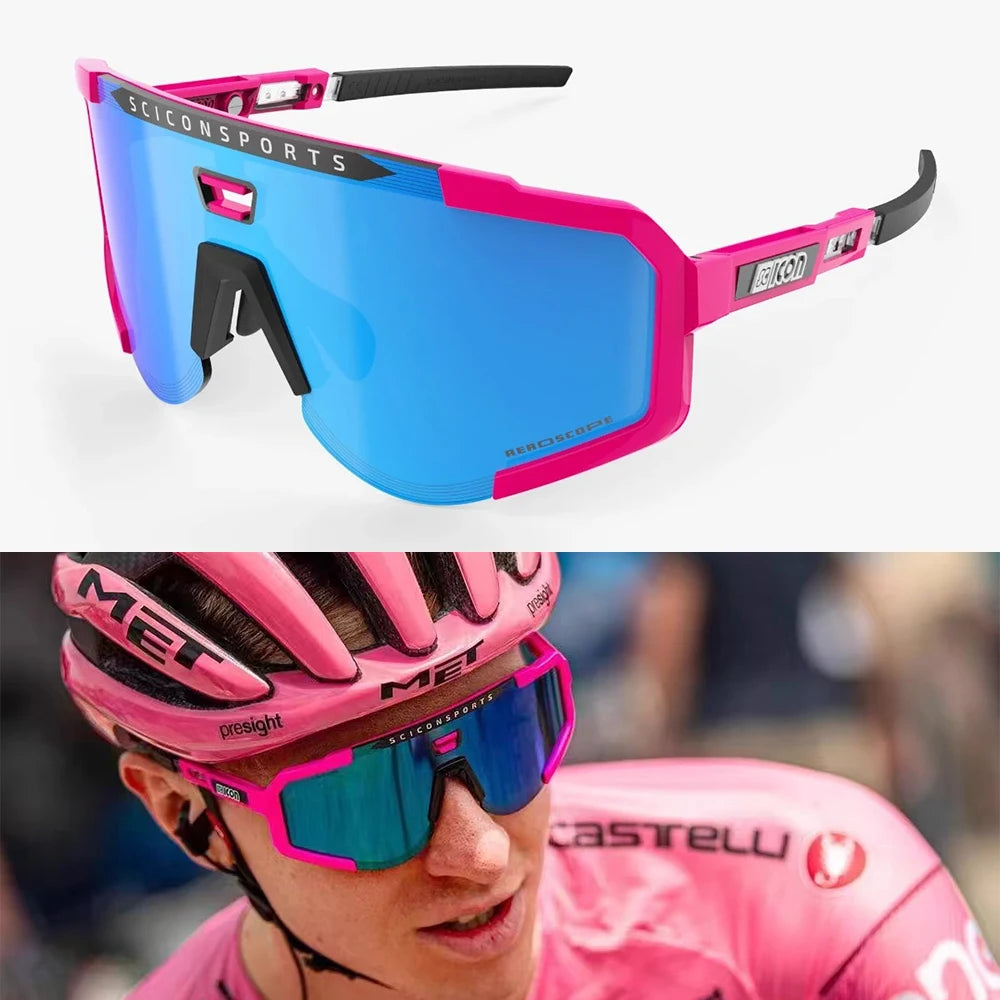 AURA™ – Scicon Aeroscope Performance Cycling Glasses (Pink)
