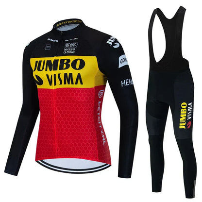 Jumbo Visma - Long-sleeved professional cycling clothing set