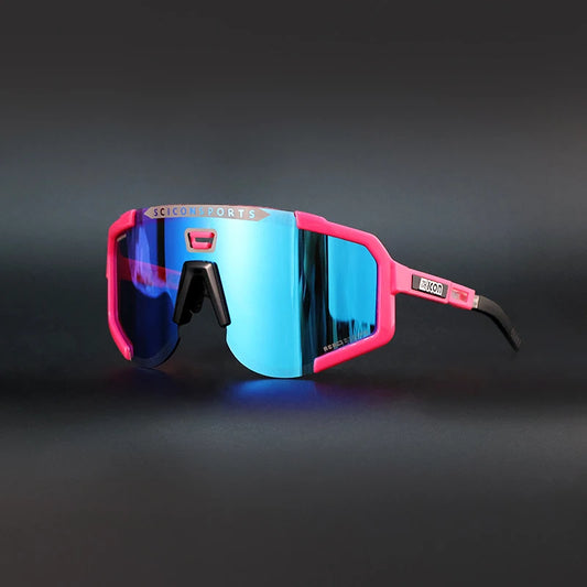 AURA™ – Scicon Aeroscope Performance Cycling Glasses (Pink / Blue)